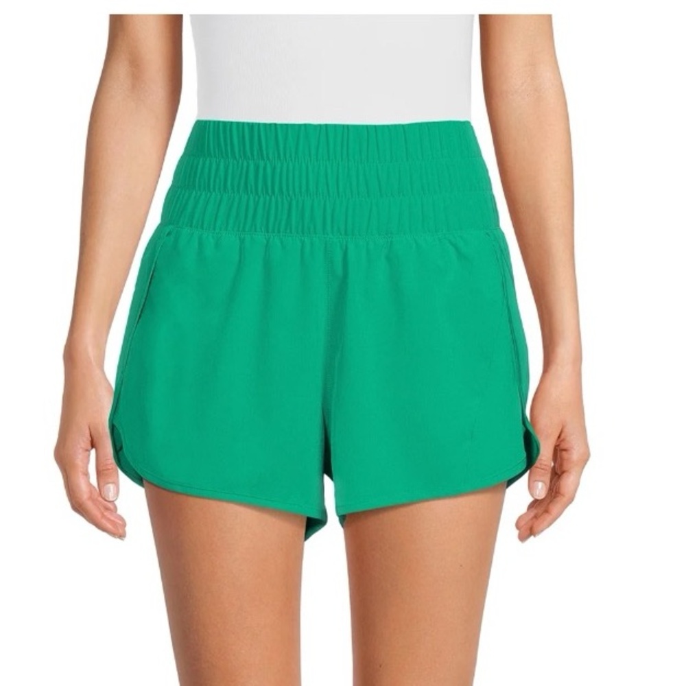 Avia Women's Running Shorts with Brief Liner, Tea Leaf